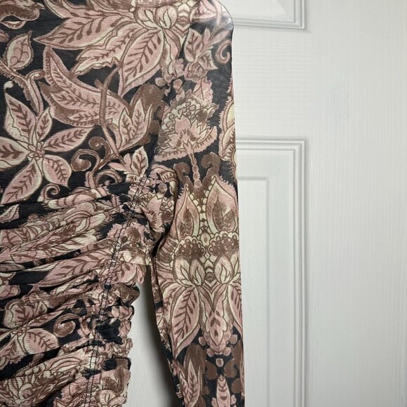 Free People Under It All Printed Mesh Bodysuit - Picture 3 of 5